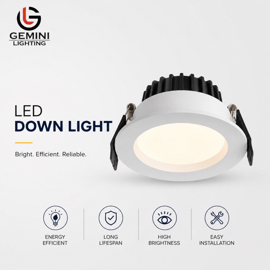 Brighten Every Space with Premium LED Down Lights from Gemini Lighting